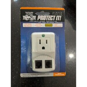 Tripp Lite Notebook Surge Protector Wallmount Direct Plug In 1 Outlet RJ11